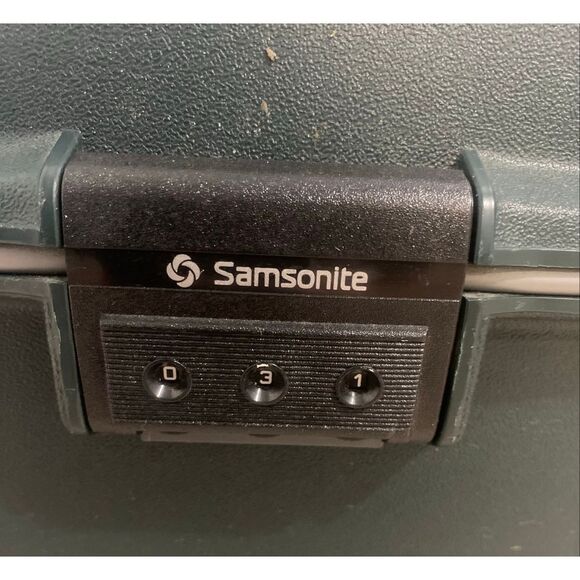 Vintage Samsonite Oyster GLS  Luggage Train Case Carry-On Combination Lock Made - Picture 3 of 8